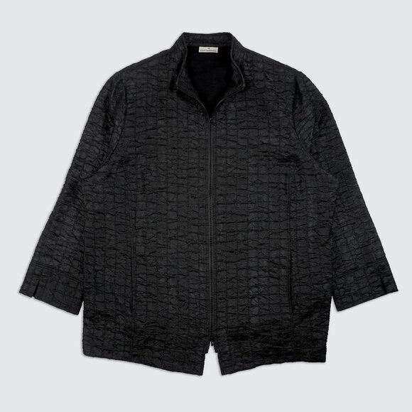 Doris Streich Textured Crinkle Zip Jacket - Picture 1 of 10